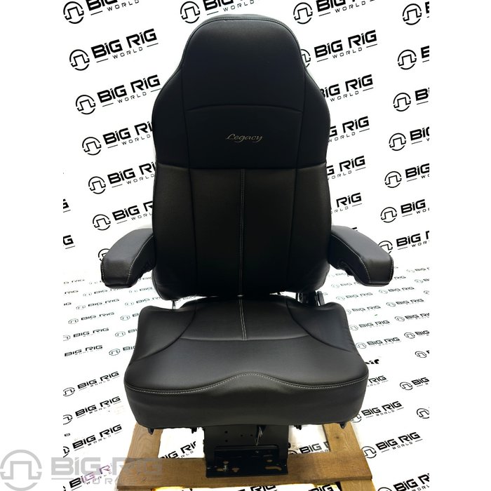 Legacy Silver Seat (Black Leather) w/ Armrests & Heater 188900MWH61 - Seats Inc.