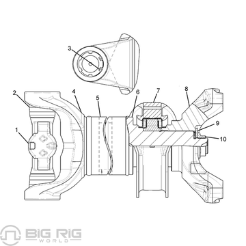 Driveshaft Assembly 25RHC024B493 - Meritor
