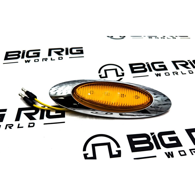 4-LED Yellow Clearance/Marker Light with Bezel 00212335P - Optronics
