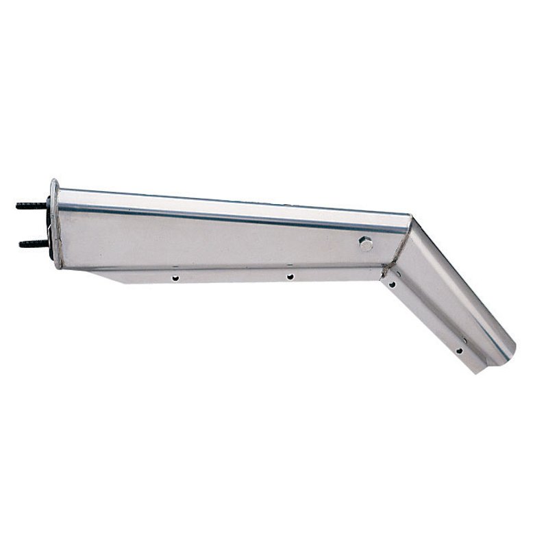 Chrome Mud Flap Hanger - 45 Deg. 28.5 In. W/2 1/2 In. Bolt Spacing TU-9227 - Trux Accessories