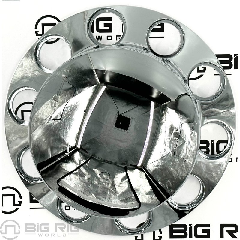 Chrome ABS Plastic Rear Hub Axle Cover Kit THUB-RP33PO - Trux Accessories