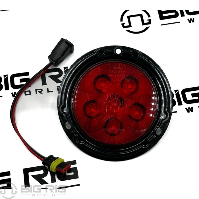 LED Super 44 S/T/T with Blk Flange, 6 Diode Lamp Kit 44036R - Truck Lite