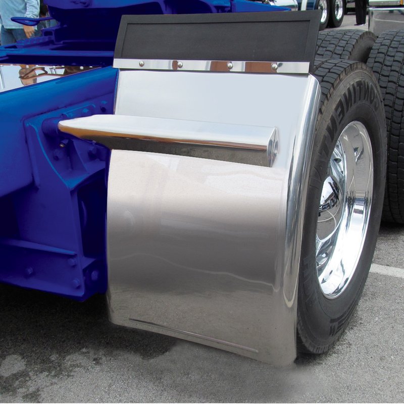 31 Inch Long Stainless Steel Quarter Fender Kit With Rolled Edge TFEN-Q14 - Trux Accessories