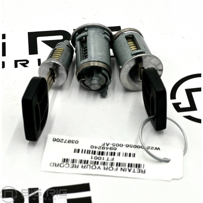 Lockset - 1001-1500, 2 Keys, P2/24U W22-00056-005 - Freightliner