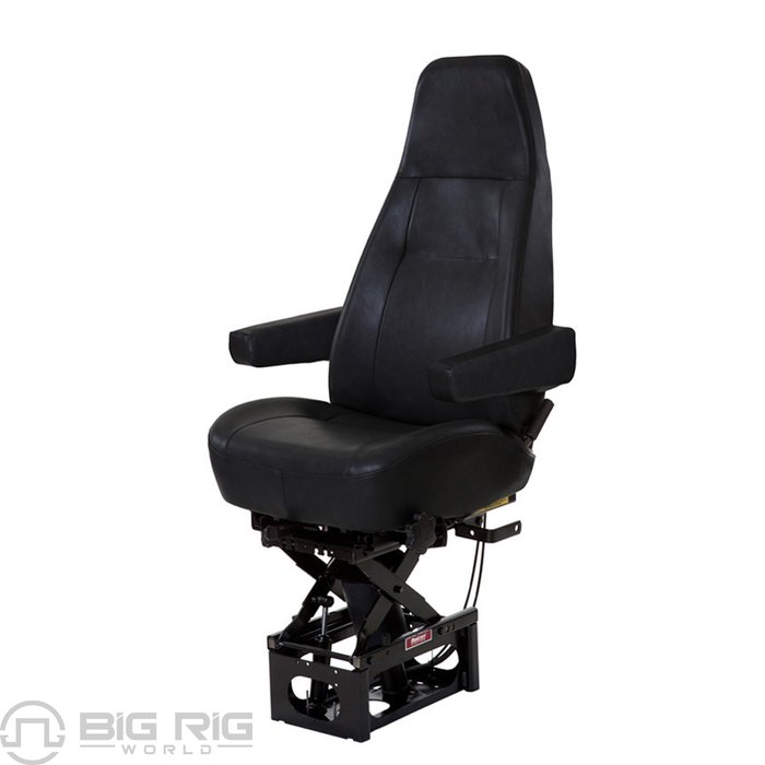 T-Series, T915 Suspension, Hi Back Black Vinyl, W/Arms 2341167-544 - Bostrom Seating