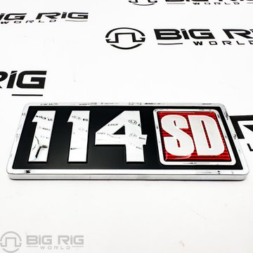 Nameplate - Vehicle, Exterior, 114SD A22-67718-000 - Freightliner