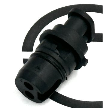Receptacle - 2 Cavity, APE - P2P, Gray 23-13152-216 - Freightliner
