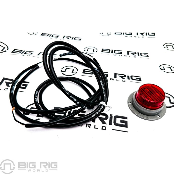 LED European Surface Lamp Kit 10 Volt, Red 30061R - Truck Lite