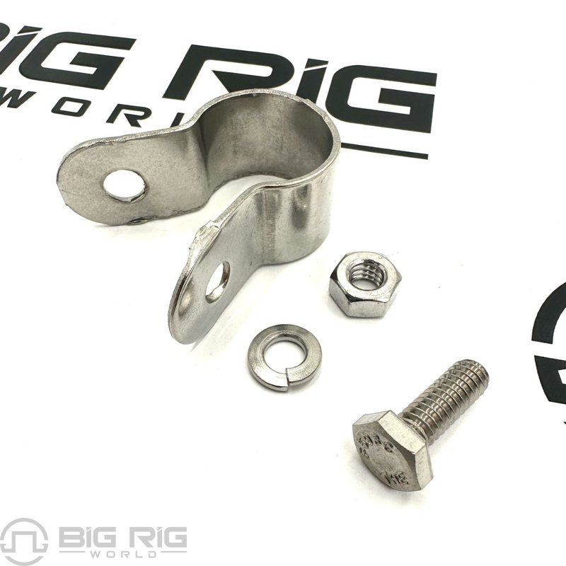 Universal Side Clamp, Silver Steel 0.75 x 1.75-inch 97732 - Truck Lite