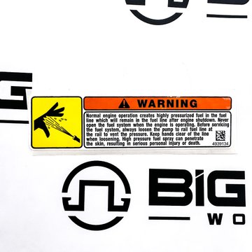 Fuel System Safety Decal 4939134 - Cummins