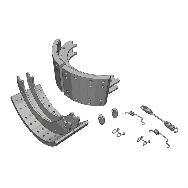 Reman Brake Shoe Kit 16.5X7 E2 PR20K RK4709E2PR20M - Meritor