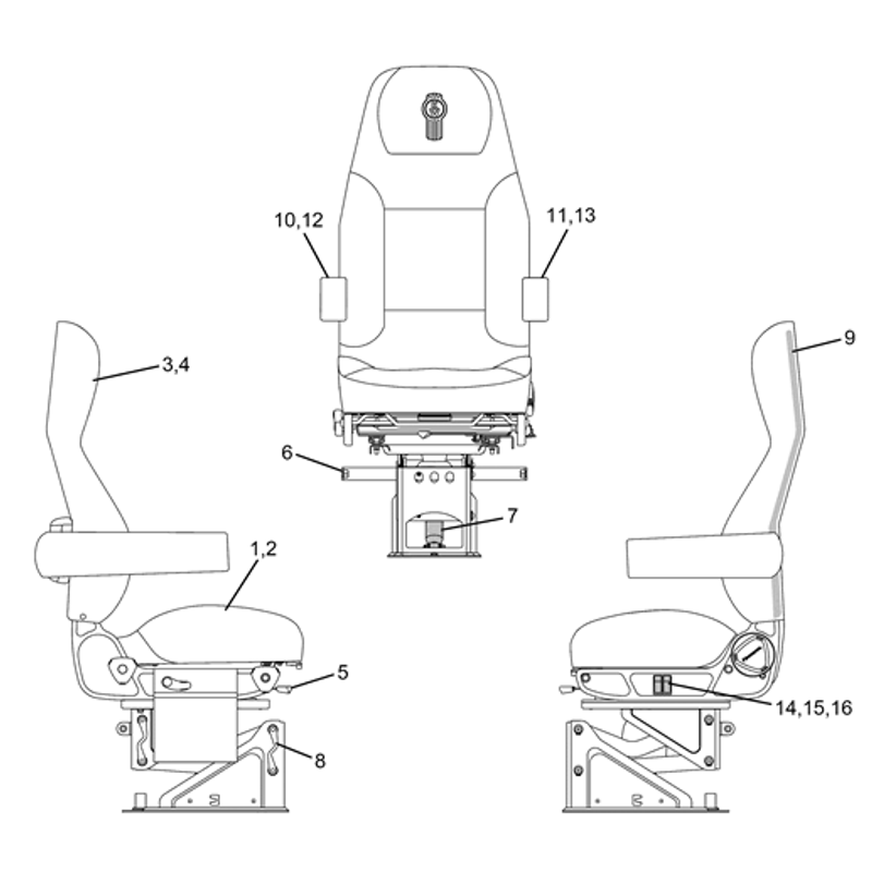 Highback Seat Assembly, Boston Marathon S78-10591531605320 - National Seating