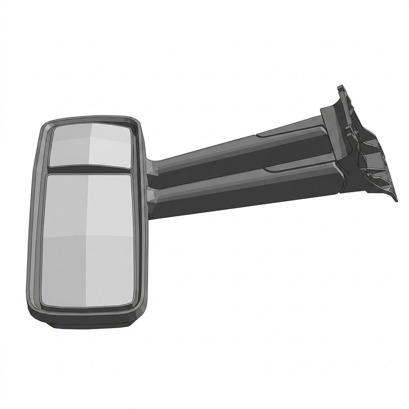 Mirror - Aero Cab Mount W/MTR/HT Black RH R59-6093-220000 - Kenworth