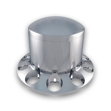 Chrome ABS Plastic Rear Axle Cover With Removable Hub Cap THUB-RPN - Trux Accessories