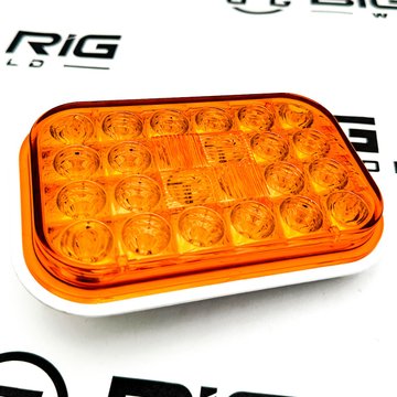 LED Signal Stat S/T/T and Rear Turn, Rectangular 24 Diode Pattern 4550A - Truck Lite