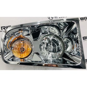 Headlamp - Chrome Bezel, LH A06-88613-010 - Freightliner