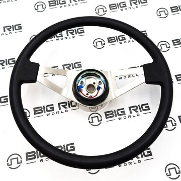 Steering Wheel Assembly, 18 In. 2 Spoke BR NCKL MLD NKBL18243SS - VIP