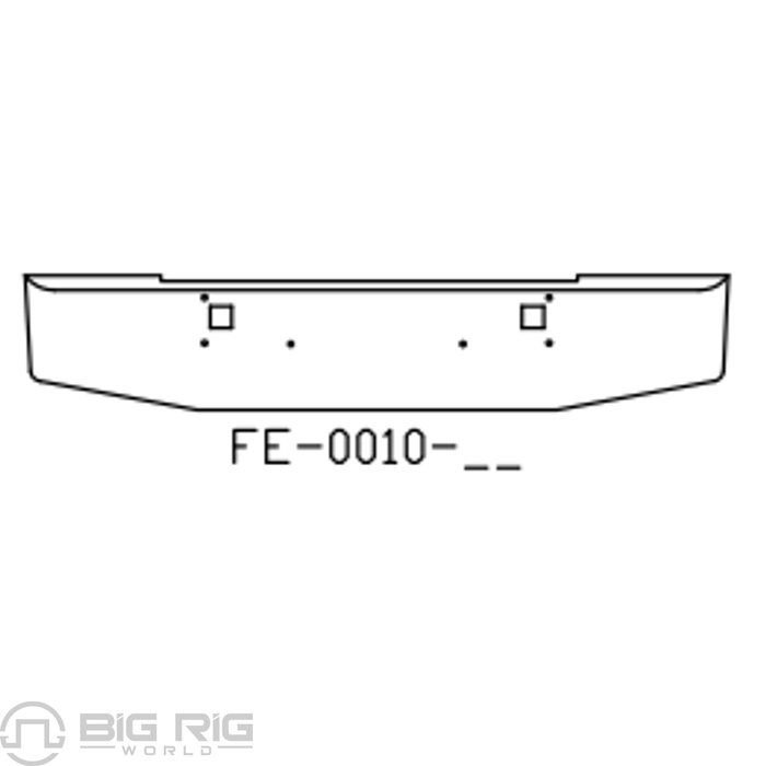Chrome Steel Bumper FE0010-09 - Valley Chrome