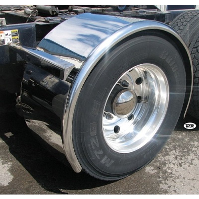 96 In. Heavy Duty Rollin'Lo Long Single Axle Fenders (14 Ga.) - For 43.5 In. O.D Tires TFEN-S10 - Trux Accessories