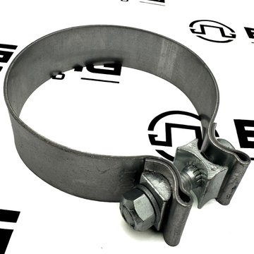Fleetrite Exhaust Clamp; Material: Aluminum; Clamping Type: Band; Inside Diameter: 4in; Style: Preformed FLTXC40AF - Fleetrite