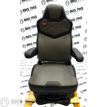 Pinnacle Seat (Black on Gray Leather) w/ Armrests & Heat 187300MWH665 - Seats Inc.