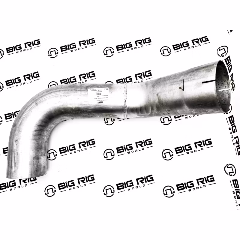 Multi-Bend Exhaust Pipe Aluminized Steel 5in OD/ID Left Side M66-1216 - Paccar