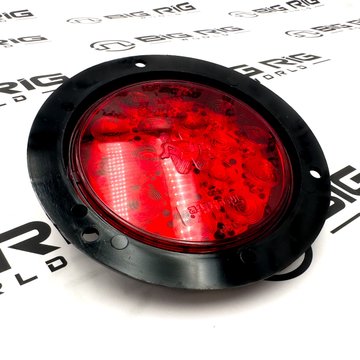 LED Super 44 17 Diode S/T/T Lamp with Black Flange, 24 Volt 44266R - Truck Lite