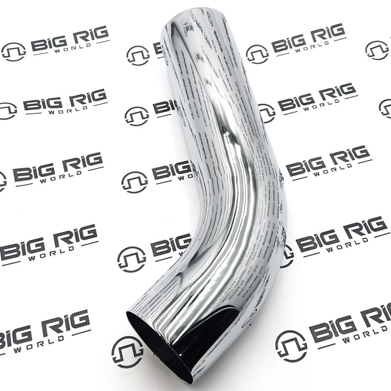 Exhaust Pipe 55 DEG 5 in. STL CHRP OD/OD K180-19286CP - Kenworth