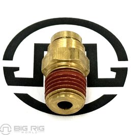 3/8 Hose X 1/4 NPT Push To Connect Straight Male Fittings - 4 PACK