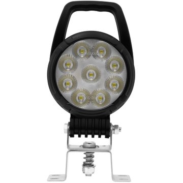 Round 9 LED Adjustable Work Light W/ Switch, 4,200 Lumens, 12/24VDC MWL-36-A - Maxxima