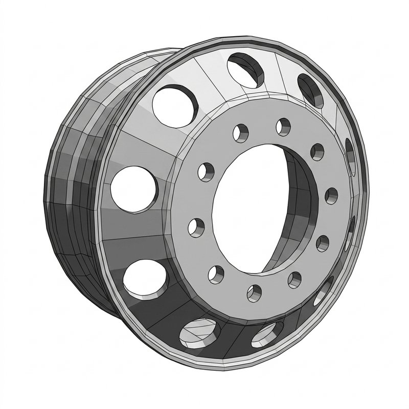 Wheel-Aluminum,24.5X8.25,Extra-Polish AW2458LBN - Accuride
