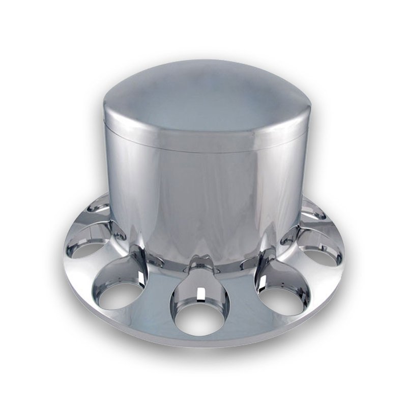 Chrome ABS Plastic Rear Axle Cover With Removable Hub Cap THUB-RPN - Trux Accessories
