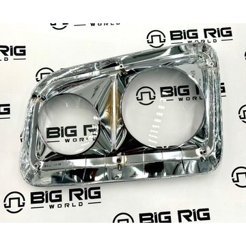 Bezel Headlamp - Chrome, RH 206833H - Genera Corportation
