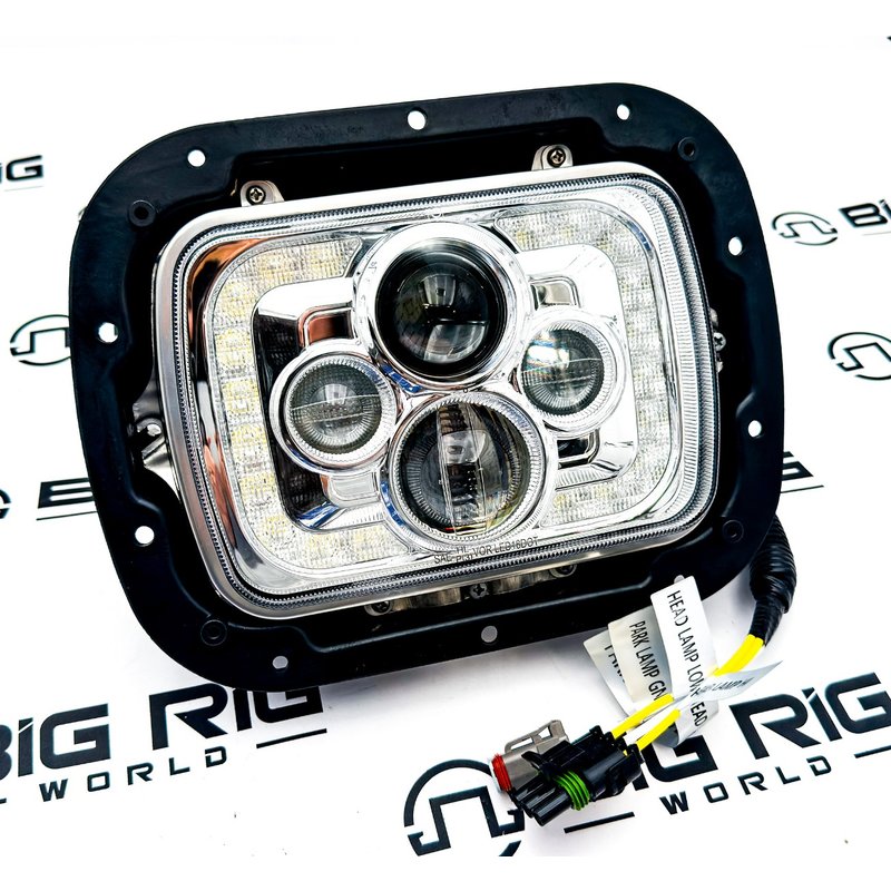 Headlamp - Single Rectangular Assembly P54-6247-433 - Paccar