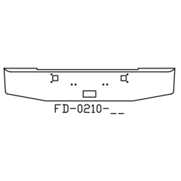Chrome Steel Bumper FD0210-02 - Valley Chrome
