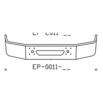 Chrome Steel Bumper EP0011-15 - Valley Chrome