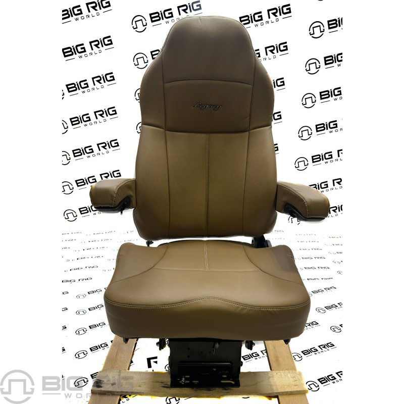 Legacy Silver Seat (Brown Leather) w/ Armrests 188900MW63 - Seats Inc.