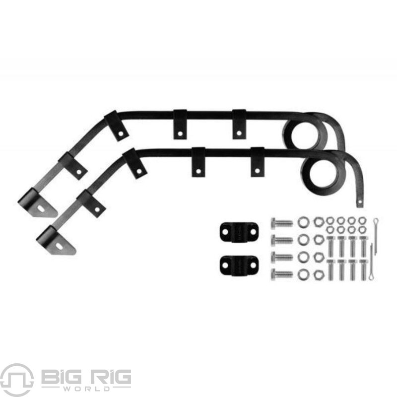 Angled Bar Mudflap Hanger Kit - 30.50 In. - No Offset B87BTS - Betts Spring