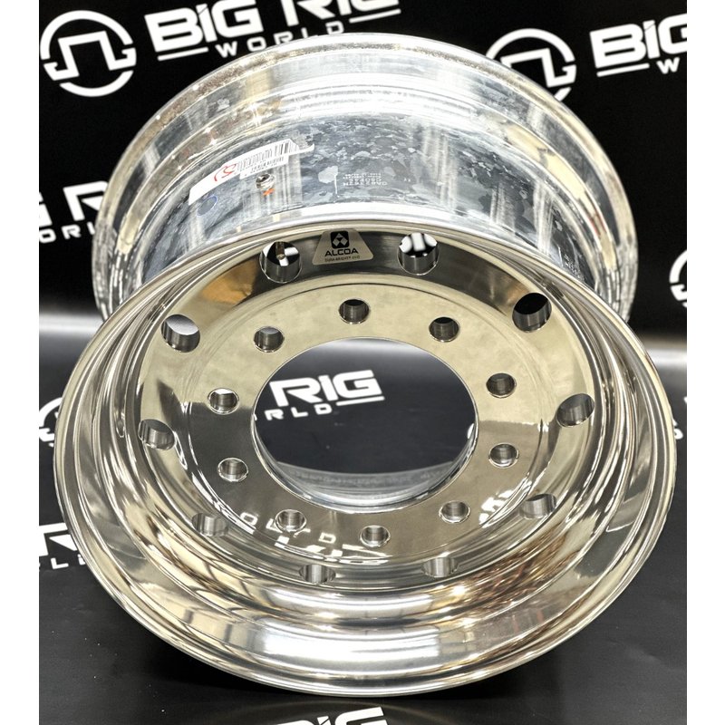 22.5 X 12.25 Alcoa Aluminum Wheel - Mirror Polish Dura-Bright