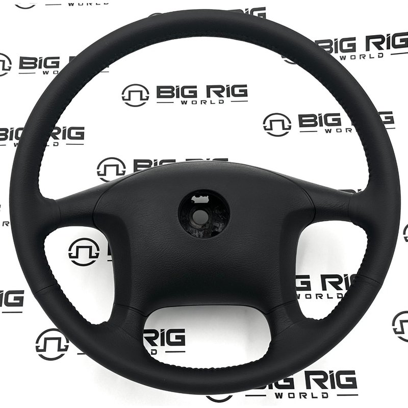 Steering Wheel, Black, 450mm, Leather A14-15697-001 - Freightliner