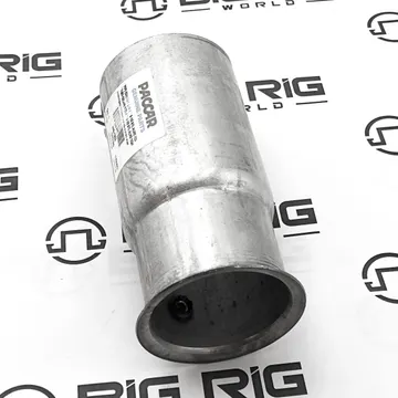 Straight Exhaust Pipe Aluminized Steel 4in-3.5 OD/FL M66-1202 - Paccar