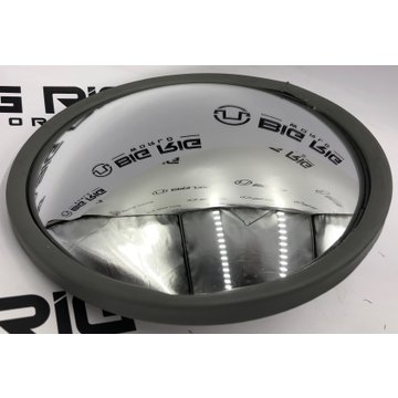 Convex Mirror - 8 1/2 In. Semi-Bubble, Stainless Steel 10851 - Cham-cal Engineering