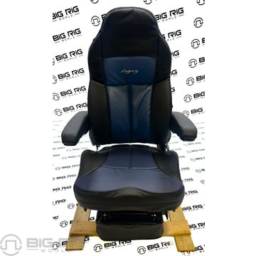 Legacy LO Seat Two Tone (Black and Blue Leather) w/ Armrests 188321MW1162 - Seats Inc.