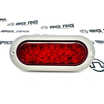 60-Series LED Stop/Turn/Tail Lamp, Oval, Red, 24 Diode, Flange Mount 6053 - Truck Lite