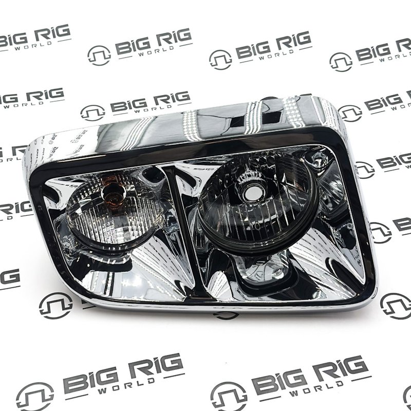 Headlamp, Chrome Bezel, RH A06-88572-009 - Freightliner