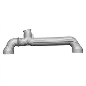 Air Intake Pipe Y 6 Inch Rubber D66-6305 - Peterbilt