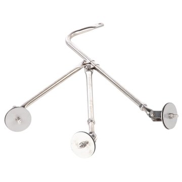 Universal Fender Bell Mount Bracket, Silver Steel Tripod Bracket 16.5-22.5 x 0.625-inch 97829 - Truck Lite