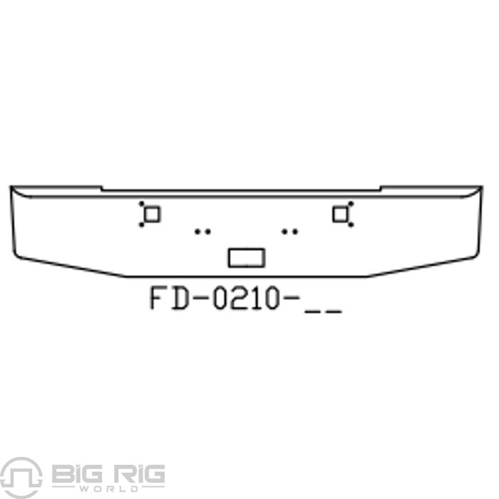 Chrome Steel Bumper FD0210-02 - Valley Chrome