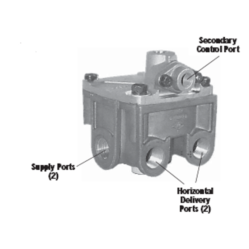 R-12DC Relay Valve 800471 - Bendix