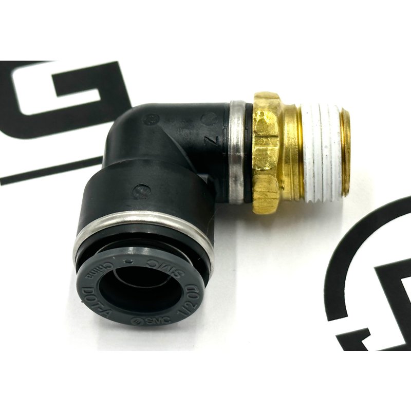 90 Degree Elbow Fitting (#6 Male NPT to #8 J2494) G38-1021-0608 - Paccar